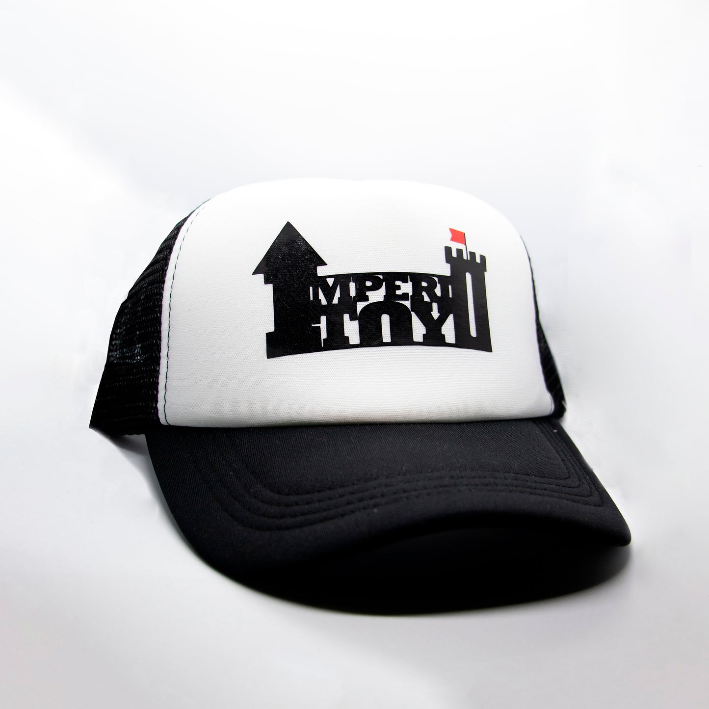 GORRAS TRUCKER BICOLOR CON LOGO NEGRO